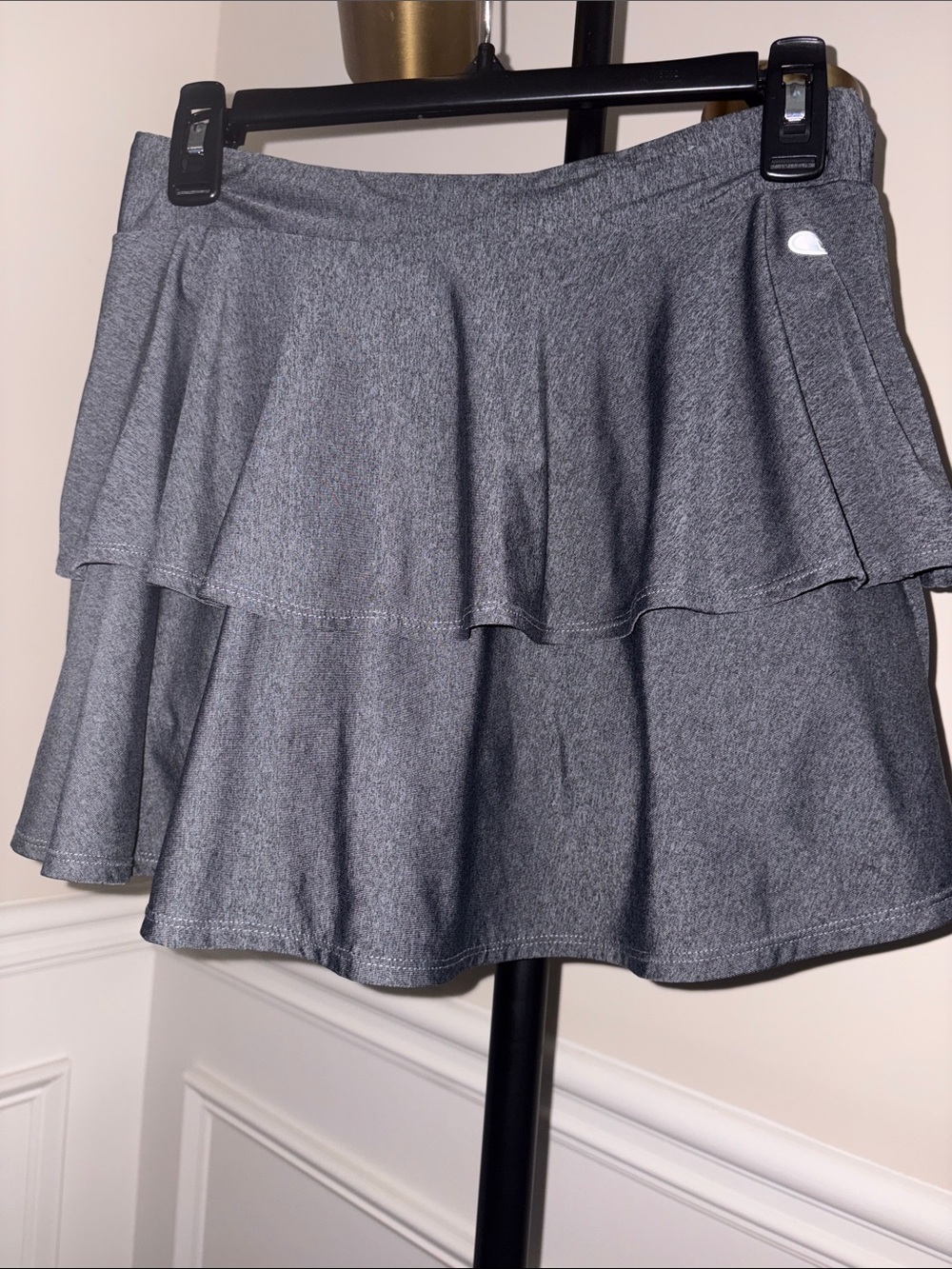 NWOT Champion Gray Layered Circle Skort activewear sports tennis golf Zumba